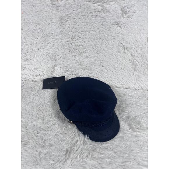 Epoch Hat Cap Fitted Mens L/XL Navy Greek Fisherman Fiddler Wool Braid Sailor - Picture 2 of 13